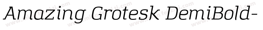 Amazing Grotesk DemiBold字体转换
